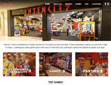 Tablet Screenshot of intencity.com.au